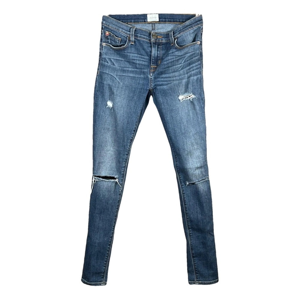 Hudson Jeans Blue Skinny Distressed Denim Size 26